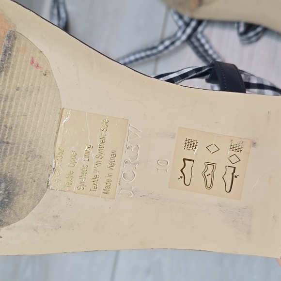 J.Crew Women J2352 Gladiator Lace Up low top Sandals Flats shoes sz 10 - Picture 11 of 12